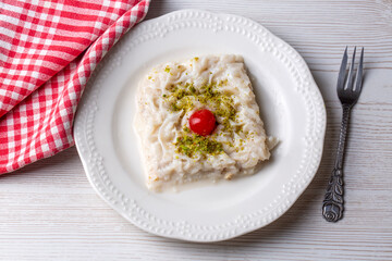 Turkish Traditional Ramadan Dessert Gullac