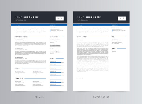 Clean And Modern Resume/CV Template Design	