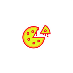 pizza logo design vector template