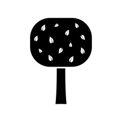 Tree icon. Isolated on white background. Vector illustration.