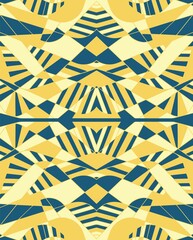 Seamless geometric background made of lines and rounded elements.  - 432553130