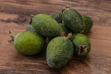 Tropical green sweet fruit Feijoa