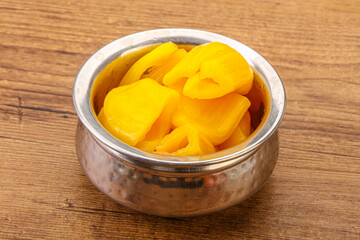 Canned Jackgruit in the bowl