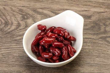 Canned red Kidney in the bowl