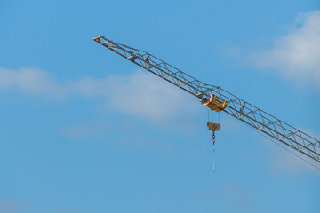 construction crane outdoors with sky background