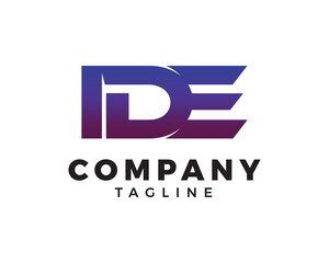 Initial Letter IDE Logo Template Design