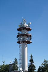 Communication antenna on Saleve mountain