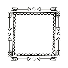 square draw arrows frame