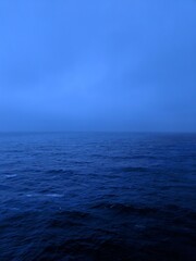 early morning fog on the gulf of Mexico