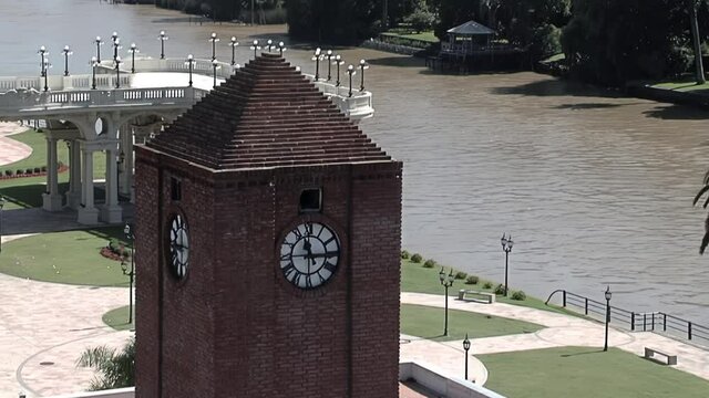 Tower Clock at the Honorable Deliberative Council of Tigre (Honorable Concejo Deliberante de Tigre), Buenos Aires Province, Argentina.  