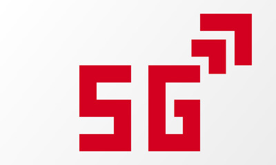 Vector icon network sign 5G. 5g internet technology symbol in minimalism style. Business infographic. Vector template design for creative business concept, banner, workflow layout