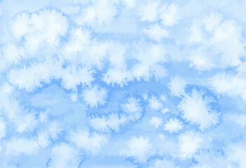 Abstract watercolor textured vector background from blue spots and blots