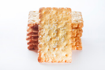 sugar coconut biscuits in white background