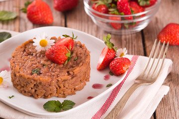 Strawberry risotto.