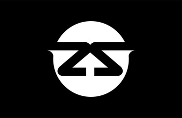 Letter ZZ combine arrow logo