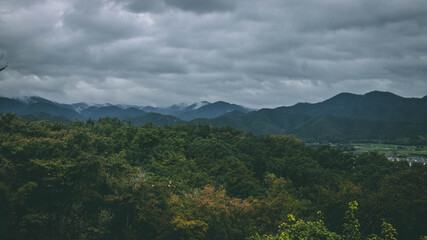 Amazing mountain view in Kyoto