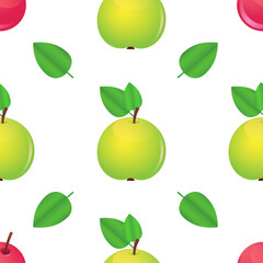 vector graphic seamless pattern with summer fruit