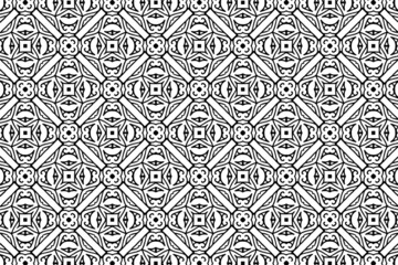 Ornament With Elements of Black and White Colors
