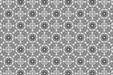 Ornament With Elements of Black and White Colors