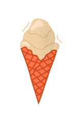  ice cream icons in flat style.