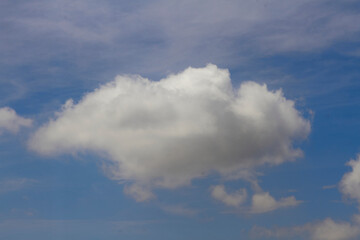 Traveling cloud
Cloud on a blue background