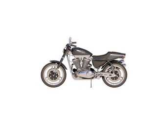 Motorcycle on white background 