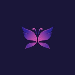 Obraz na płótnie Canvas beauty Butterfly logo design inspiration - Vector