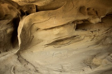 A collection of sand caves while exploring nature.