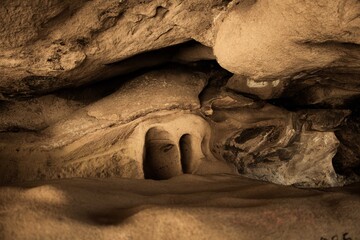 A collection of sand caves while exploring nature.