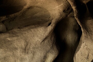 A collection of sand caves while exploring nature.