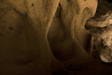 A collection of sand caves while exploring nature.