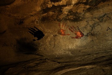 A collection of sand caves while exploring nature.