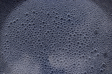 bollicine di acqua bollente
