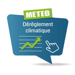 Logo dérèglement climatique.