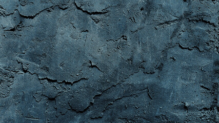 Abstract Grunge grey blue stucco wall background