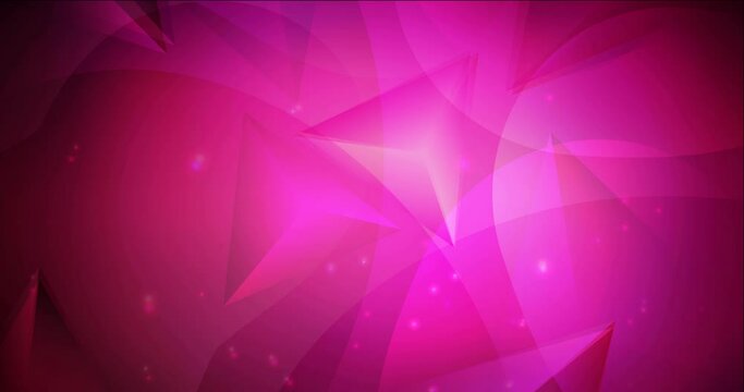 4K looping dark pink abstract animation with circles, lines. Quality abstract video with circle, triangular structure. Flowing design for presentations. 4096 x 2160, 30 fps.