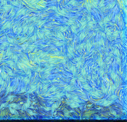 Abstract oil painting background Impressionist style illustrated to create designs.