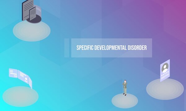 Specific Developmental Disorder Concept On Abstract Design