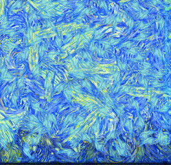 Abstract oil painting background Impressionist style illustrated to create designs.