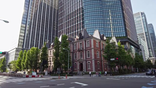 東京都千代田区丸の内から見た東京の都市景観