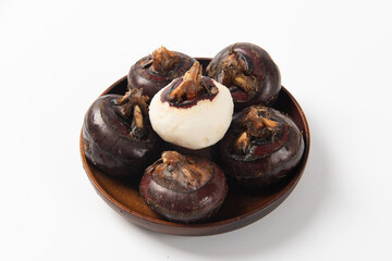 water chestnut with clipping path  on white background