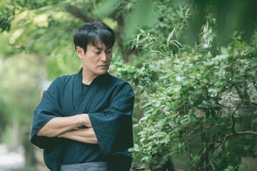 浴衣姿の男性
