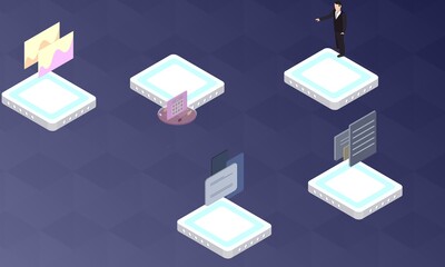 Attention deficit hyperactivity disorder concept on abstract design