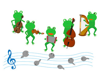 カエルたちのコンサート