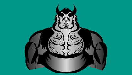 Vector flat monkey king 