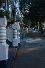 stairway stoop on san francisco sidewalk