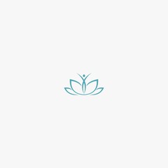 spa, lotus, yoga, logo vector