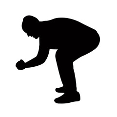 a man body silhouette vector