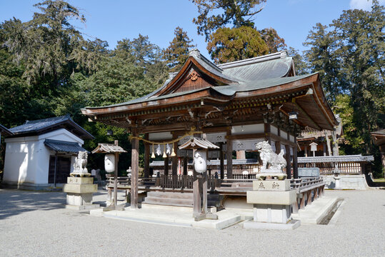 奥石神社　拝殿　滋賀県近江八幡市安土町