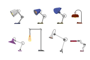Table lamp for office cartoon style.